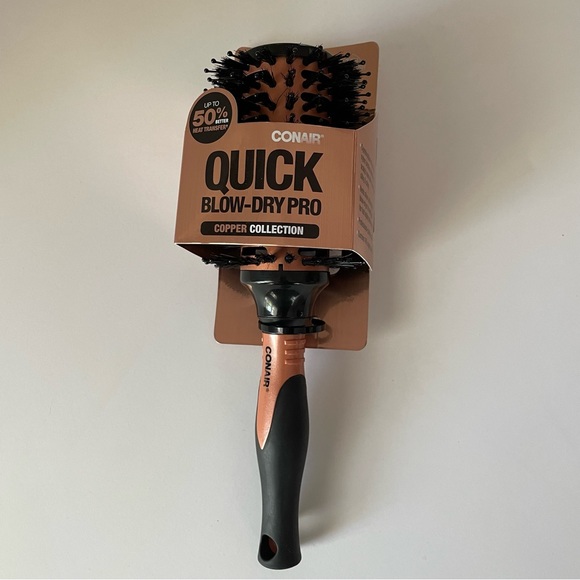 Conair Quick Blow-Dry Pro Copper Collection Round Brush - Picture 2 of 5